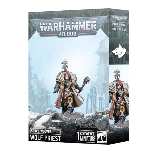 Warhammer 40K Miniatura Space Wolves Wolf Priest miniatura 2
