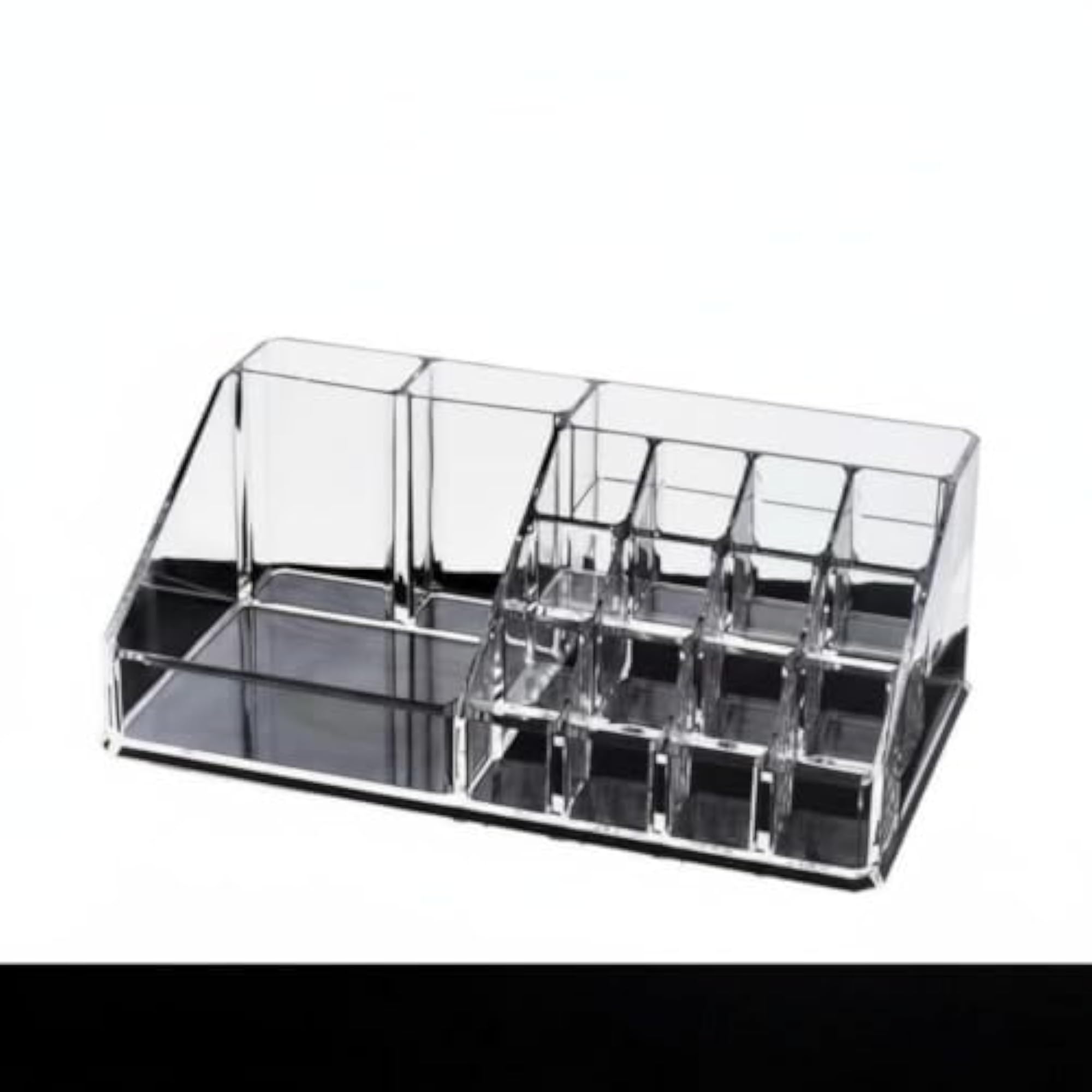 Dustproof Acrylic Makeup Organizer with Multi-Compartment Design