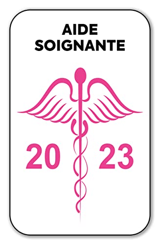 SIGNAL SAFETY Autocollant Sticker - Vignette Caducée 2023 pour Pare Brise en Vitrophanie - V8 Aide Soignante Cover