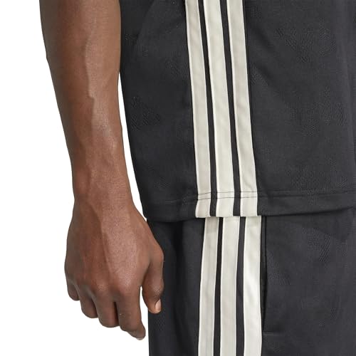 adidas Men's Stadium 3-Stripes Tennis Inspired Jacquard Polo T-Shirt4