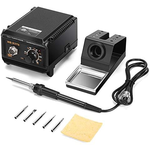 RT-937b Soldering Station, 50W Soldering Iron Station Adjustable Temp, Safe Professional Thermostatic Welding Iron Soldering Kit Cover