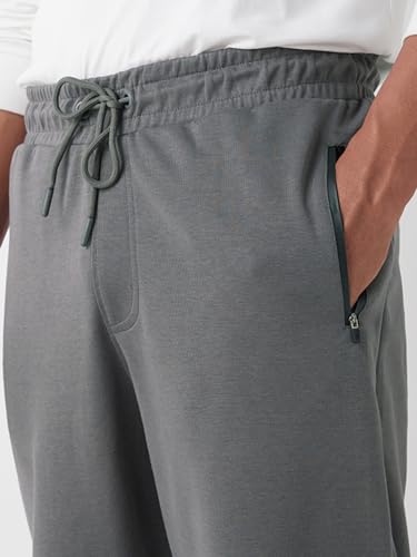 Image of Bewakoof Men's Solid Oversized Fit Cotton Joggers