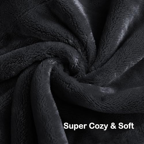 Electric Heated Blanket Full Size 72"x84", Cozy Large Oversized, 4 Heating Levels & 10 Hours Auto Off, Cozy for Bed, Sofa, & Office, Machine Washable, Black
