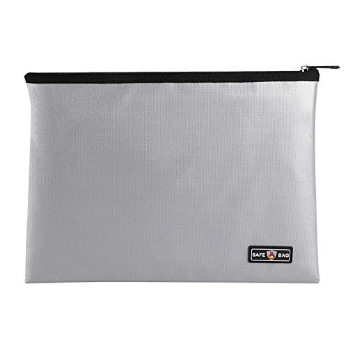 Homesen Bolsa de documentos à prova de fogo Pasta de arquivos à prova de fogo e à prova d'água Bols