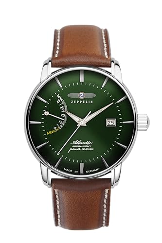 [ZEPPELIN(ツェッペリン)] メンズウォッチ Atlantic 8462-4 自動巻 5気圧防水 ミネラルガラス グリーン文字盤 ステンレススチール [並行輸入品] (B0F741YYGN) Amazon価格推移・価格追跡
