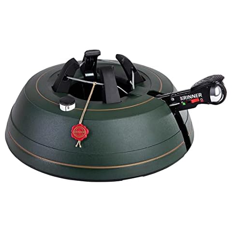Krinner Ultra Grip XL Christbaumständer Weihnachtsbaumständer inkl. Einseiltechnik Fußpedal mit Sicherungsglocke und 4,5 Liter Wassertank für Baumhöhe bis 3,0m Made IN Germany 94245, Grün (Matt) Cover