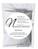 Natural Method Hair Color -100% Natural & Chemical Free, Herbal Henna Hair Dye: (DARK BROWN) 100 Gms/3.52 Oz