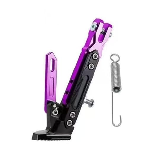 XJQHK Motorrad Seitenhalterung für Ducati Scrambler Cafe Racer 2017 2018 2019 2020, Metall rutschfeste Verstellbare Parkbein Ständer, Motorrad Änderung Kickstand Zubehör,J