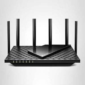 TP-Link AXE5400 – Enrutador WiFi 6E de tres bandas (Archer AXE75), Elección de los Editores de PCMag 2025, Internet Gigabit para juegos y transmisión, nueva banda de 6GHz, 160MHz, OneMesh, CPU