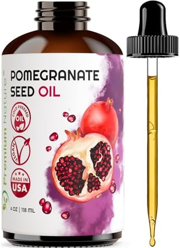 Bella Terra Oils Cold-Pressed Pomegranate Seed Oil – 100% Pure, Unrefined – For Face, Hair, And Body-517879