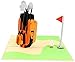 PopLife® Golf Clubs 3D Father’s Day Pop Up Card - Happy Anniversary, Hole-in-One Retirement Gift, Valentine's Day card for Him, Birthday - Golfing Gift for Husband, Card for Golfers - for Son, Dad