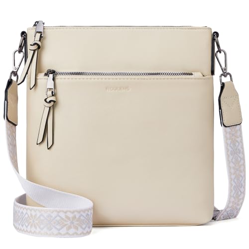 Mittel Damen Umhängetaschen, Crossbody Bags für Frauen mit Verstellbar Abnehmbar Breiter Gurt
