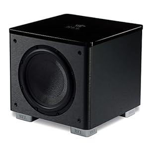 REL HT/1003 MKII 10-Inch Powered Subwoofer – Compact Design with Class D Amplifier for Deep Bass in Home Theater, Stereo Systems, and Surround Sound – Line Grained Black Finish