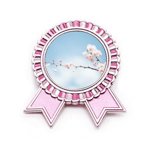Broche fleur de prunier en métal un cadeau poétique unique