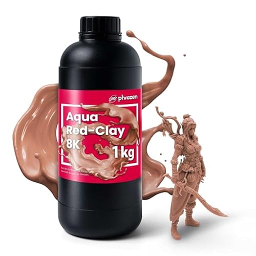 Phrozen Aqua Red-Clay 8K | Resina de Impresora 3D | Resina Estándar de Curado por Luz UV de 405 nm | Printing Resin para LCD/DLP/SLA Impresora | Alta Resolución y Precisión - Rojo (1kg) | Ya disponible en tu tienda friki favorita! En mundofriki.es! Phrozen Aqua Red-Clay 8K | Resina de Impresora 3D | Resina Estándar de Curado por Luz UV de 405 nm | Printing Resin para LCD/DLP/SLA Impresora | Alta Resolución y Precisión - Rojo (1kg) | Ya disponible en tu tienda friki favorita! En mundofriki.es!