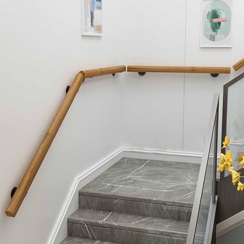 Rampe d'escalier intérieur extérieur en bois modulable de 1 à 33 pieds - 6