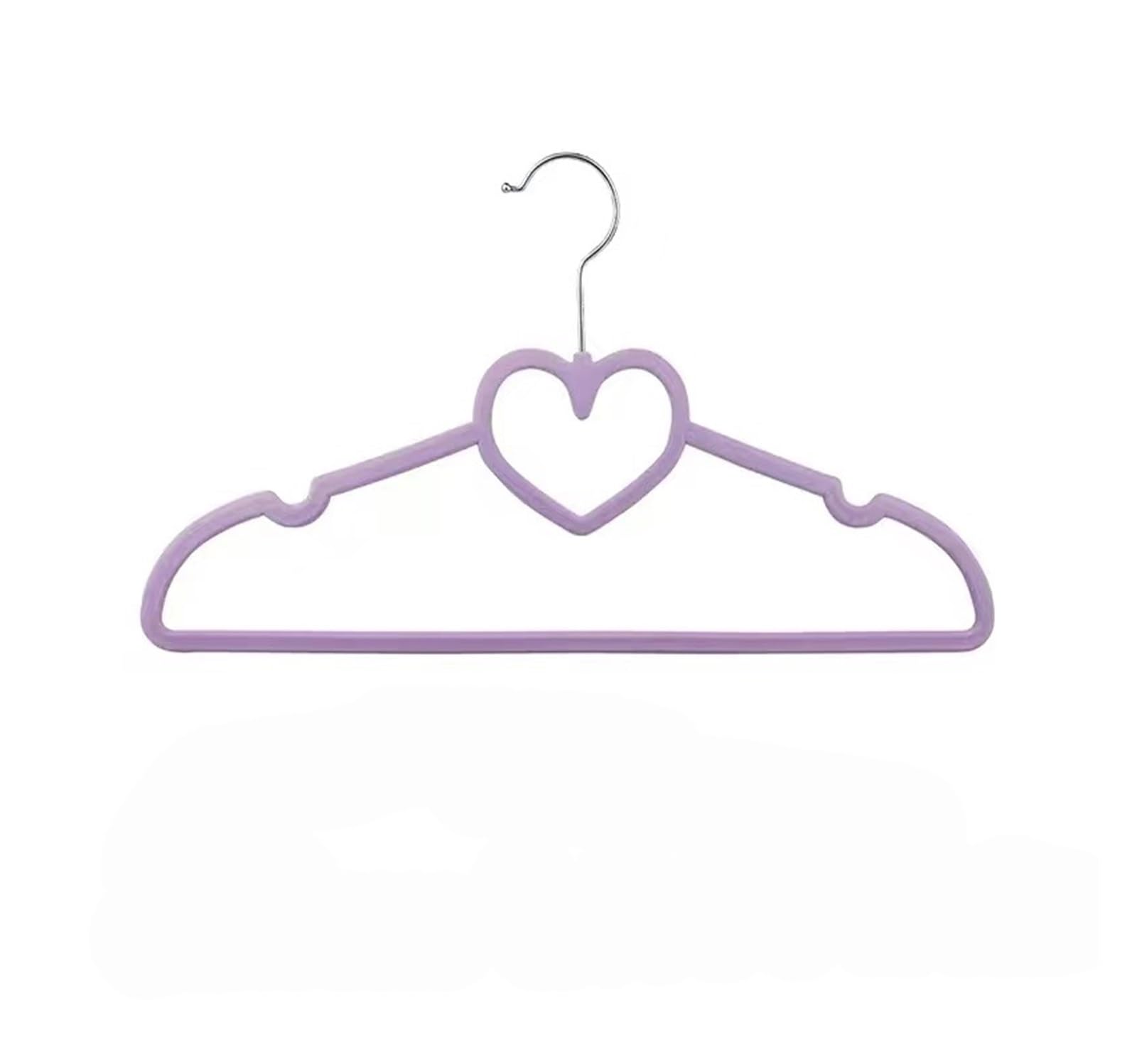 KFGISD, 10PCS 33cm 42cm Velvet Hangers for Adult Clothes Suit Shirt Coat Plastic Jackets Heart Closet Clothing ，Hangers(Adult 41cm 03a)