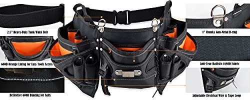 Heavy-Duty Electrician Tool Belt, Electricians Tool Pouch, Electrician Tool Pouch, Electrician Pouch, Electrical Tool Pouch, Tool Pouch Belt, Technicians Tool Belt, Hvac Tool Belts, Tool Belts For Men #TOP7