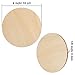 Boao 24 Pieces Unfinished Wood Circle Round Wood Pieces Blank Round Ornaments Wooden Cutouts for DIY Craft Project Decoration Laser Engraving Carving 4 Inch Diameter 1/8 Inch Thickness