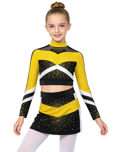 Disfraz de animadora para niñas uniforme de porristas