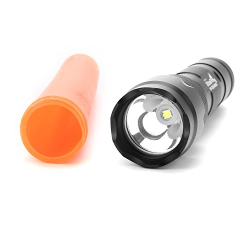 Ultrafire Wf502B Traffic Control Wand Led Flashlight,Super Bright Xp-L V6 Led 980 Lumens,Safety Signal Light Torch With Cone,5 Modes (Battery Not Included) #TOP2