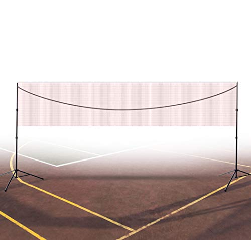 good Tragbares Badminton-Netz-Set, Tennis-Volleyball-Netz, HöHenverstellbar, Kinder-Volleyball FüR Den Garten Schulgarten Hinterhof 3.1m / 4.1m / 5.1m * 1.55m