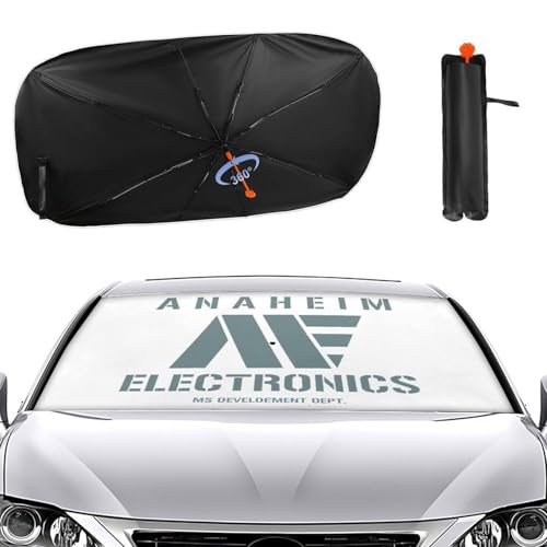 車用サンシェード 機動戦士zガンダム アナハイム・エレクトロニクス カーシェード フロントサンシェード 車用パラソル 傘型 折りたたみ式 遮光 遮熱 日焼け対策 おしゃれ かわいい 取り付き簡単 カー用品