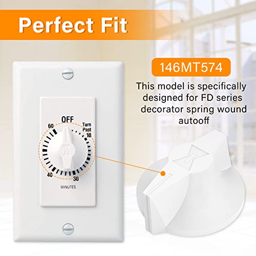 Molidan 146Mt574 Timer Knob For Fd Series Spring Wound Timers Replaces The 145Mt494A Model - 4 Pack #TOP2