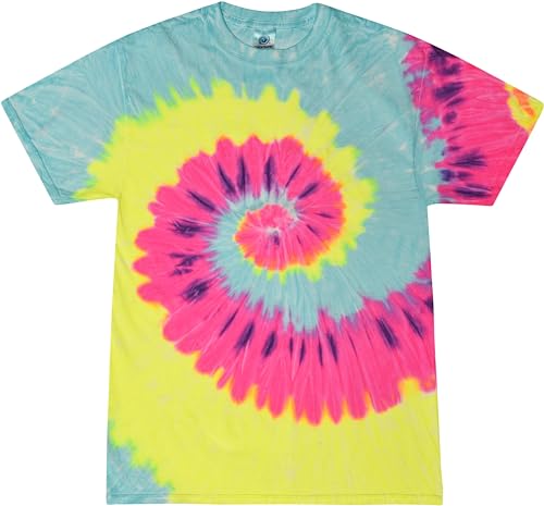 Colortone Pigment Tie Dye 100% Cotton T-Shirt for Kids 2-4, X-Small, Blast