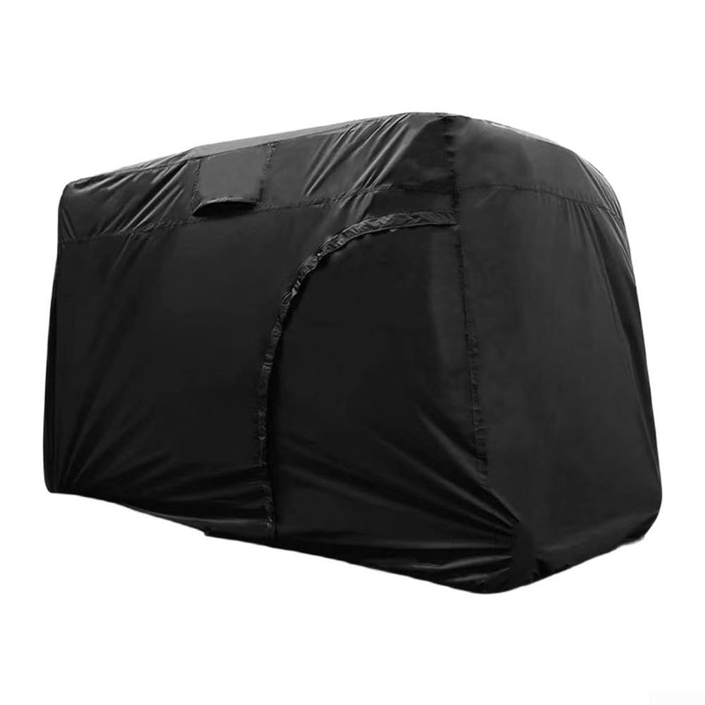 Funda para carrito de golf al aire libre para modelos de 2, 4, 6 pasajeros, con tela Oxford, protección impermeable y cremallera lateral para un fácil acceso (320 x 142 x 198 cm)