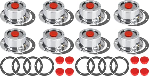 Image of CheeMuii 8 Pack 343-4009 Trailer Hub Caps Kit Replace for Stemco 343-4009