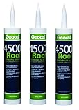 GEOCEL GC55103 4500 Roof Bonding Sealant, 10.1 Ounce Cartridge, Black (3)