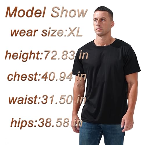 5 Pack Men’s Short Sleeve Active Athletic Running T Shirts for Men Gym Workout Moisture Wicking2