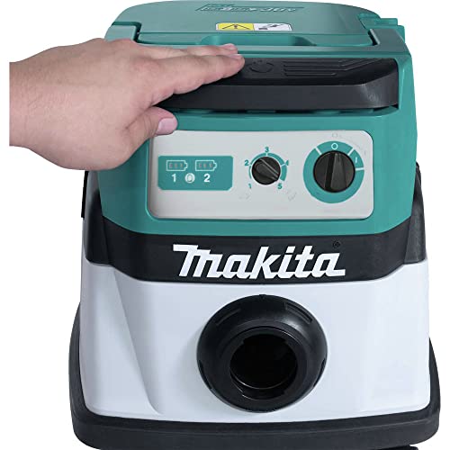 Image of Makita XCV20Z 18V X2 (36V) LXT Lithium-Ion Brushless Cordless 2.1 Gallon Wet /Dry Dust Extractor /Vacuum, Tool Only