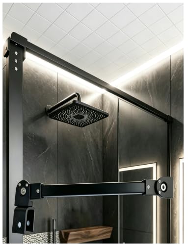 Evita vibraciones: barra de soporte para ducha y puertas de cristal 2
