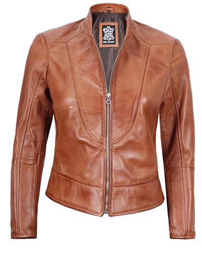 Decrum Womens Leather Jacket - Real Lambskin Stylish Leather Jackets For Women3