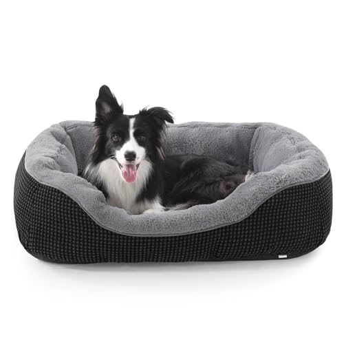 Image of Dog Bed Medium Size, Orthopedic Warming Soft Calming Sleeping Durable with Anti-Slip Bottom