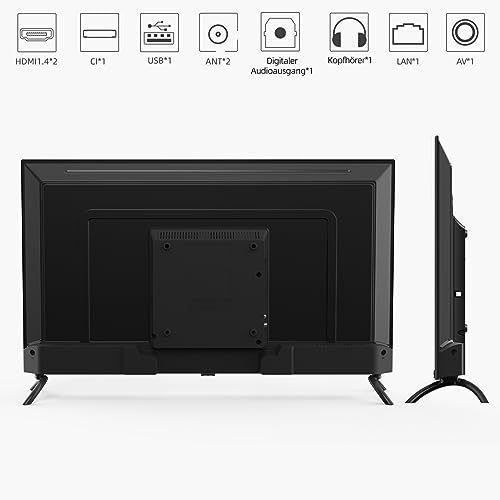 CHiQ Fernseher L32G7L,32 Zoll, 720p, Smart TV,Android11,HDR,WiFi,Bluetooth,Google Assistant,Chromecast,Netflix,Prime Video,YouTube,Triple Tuner(DVB-T2/T/C/S2),HDMI/USB,Dolby Audio, Schwarz – Bild 7