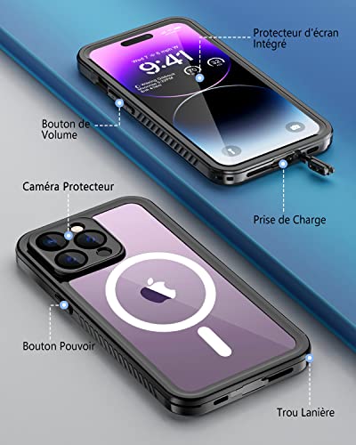 Coque iPhone 14 Pro Max antichoc intégrale étui étanche avec MagSafe - 6
