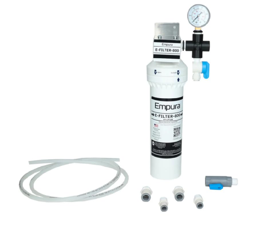 EMPURA 4.25" Water Filter Cartridge | Replacement Filtration System for Restaurants Beverage | 800 lbs Daily Production, 1.67 GPM 0.5 Microns, 4.25"W x 5"D x 16"H, NSF (Compatible: Ice Maker Machine)