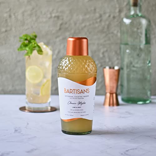 Image of Bartisans Classic Mojito Mixer Syrup, 400 ml, Lime Mint, Alcohol Free Cocktail And Mocktail Mixer