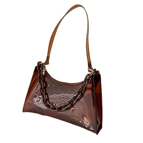 Ladies Jelly Bags PVC Clear Bag Underarm Bags Casual Women Summer Handbags Purse Cell Phone Shoulder Bag