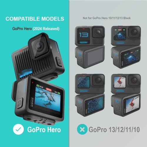 Image of VERTUS Premium Tempered Glass Screen Protector for GoPro Hero 4K Action Camera [2(Front) + 2(Back)]
