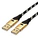 Produktbild ROLINE Gold USB 2.0 Kabel, Typ A - A, ST/ST, 0,8 m