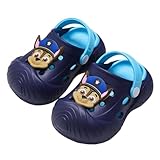 [パウフォート] 幼児 サンダル PAWパトロール 2WAY 滑り止め 可愛い キッズ靴 軽量 子供 ベビー靴 クロックバンド 夏 スリッパ ビーチサンダル 2WAY クロッグ サボ 通園 通学 室内 アウトドア プレゼント 男女兼用 13.5~18.5cm (ネイビー,160)