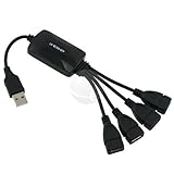 High Speed 4 Port USB 2.0 Hub for Sony Playstation 3 PS3 Slim Xbox 360 Nintendo Wii