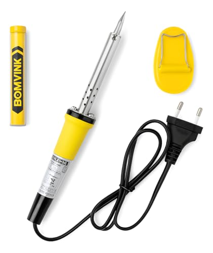 Ferro de Soldar Profissional 60W 220V - Aquecimento Rápido com Suporte e Fio de Solda Certificado INMETRO Ideal para Eletrônica, Reparos, Placas e Cabos – Leve e Ergonômico