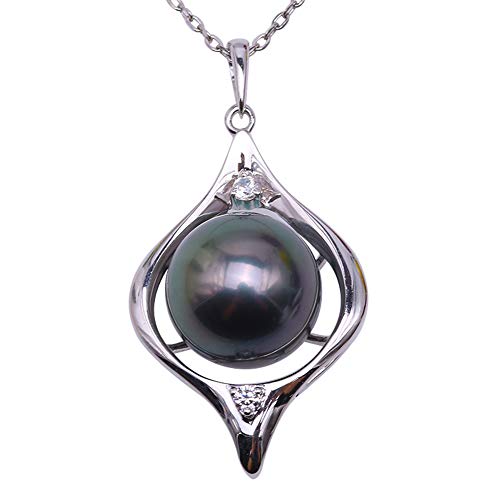 14K S[h ^q`^y_g ~XeAX 9mm BlackTahitian lbNXAp zf[ NX}XB