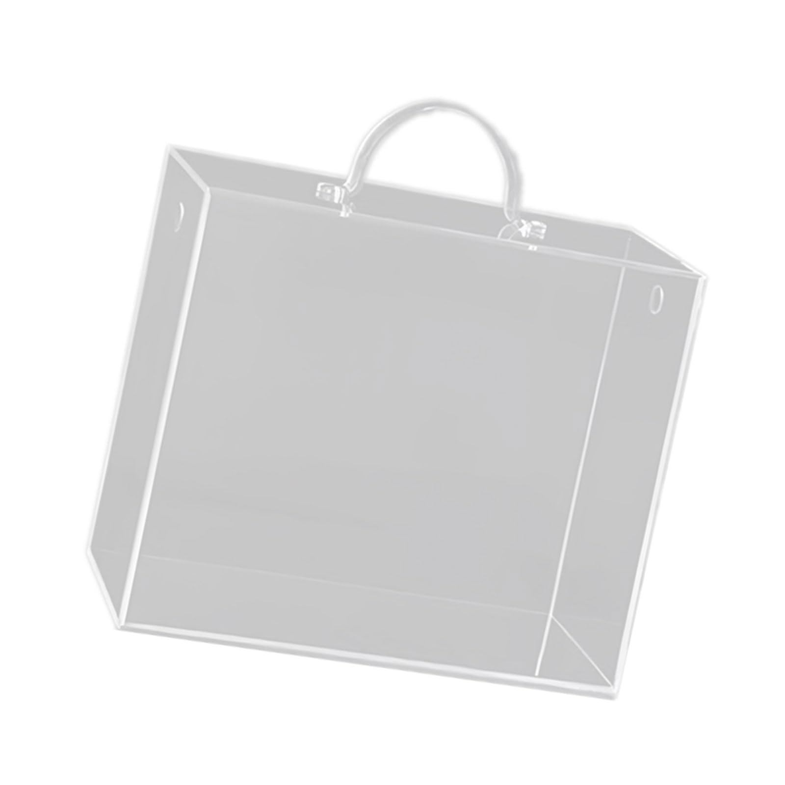 carotoe Unique Clear Handheld Box Square Flower Holder Suitable for Floral Arrangements and Festival Presentations Elegant Gift Box