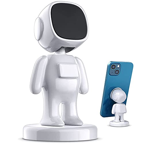 Kinizuxi Support magnétique pour téléphone portable Astronaute pour voiture, réglable à 360°, compatible avec iPhone, Samsung (blanc) Cover